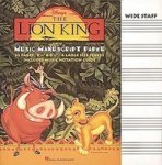 The Lion King Music Manuscript Paper - Wide Staff Book