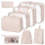 8 Set Packing Cubes For Suitcases Packing Cube For Shoes Cosmetics Clothing And Accessories Packing Cubes For Travel Luggage Org