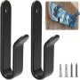 2PCS Wall Mounted Snowboard Bracket Surfboard Skateboard Hanging Rack Indoor Horizontal Display Clip