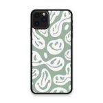 Custom Printed Tpu Cases - Apple Iphone 11 Pro Max & 39 Green Smiley& 39 By