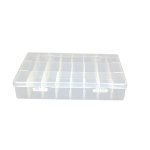 JG20375663 24 Transparent Grid Storage Box With Removable Dividers