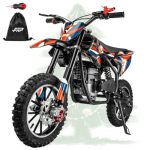 Frp FX40-OGEMAW Kids Dirt Bike 40CC 4-STROKE Gas Powered MINI Dirt Bike 20 Mph Max Speed Easy Pull Start No Oil Mixing Front &