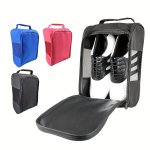 Universal Nylon Golf Shoe Bag - Waterproof Portable Travel & Golfing Handbag With Lightweight Design For Men & Women - Multipurp
