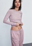 Long-sleeved Top - Dusty Pink Marl