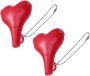 2PCS Heart-shaped Headphone Splitter Stylish Earphone Splitter For Output