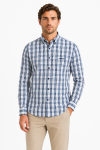 Mens Fred Long Sleeve Classic Shirt In Navy - Navy 4XL