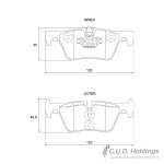 Kbc Brake Pads Rear For Bmw