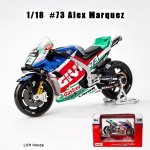 Model Bike 1:18 Maisto 73 Alex Marquez Honda