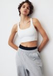 Drymove Medium Support Sports Bra - White