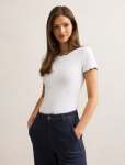 Rebecca Scallop Trim T-Shirt - XL Porcelain Black