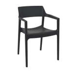 Tulum Arm Chair - Polypropylene Outdoor indoor Chair - White And Olive Green