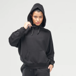 Women's Code Batwing Hoodie Oversized Gym Hoodie - Black X Large Female