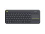 Logitech K400 Plus Wireless Keyboard Built-in Touchpad USB Receiver Compact Layout – New