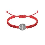 Handcrafted Adjustable Catholic Cross And Virgin Mary Rosary Bracel 03