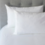 500 Thread Count Egyptian Cotton Heritage Collection Tribeca DUVET COVER SET - White Stitch - Queen 230 X 200CM