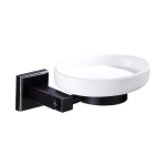 B Series - Sq Soap Dish Blackened Brass