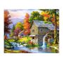 Diamond Painting Diy Kit Full Drill 50X40CM- Cabin In The Forest