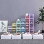 6 Piece Stackable Shoe Organizer - Blue