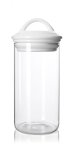 SK-7032W STORAGE Jar 1300ML Cl White Lid