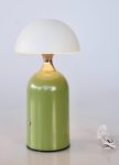 LED Olive Green Lamp Base White Shade – 24X12.5CM
