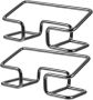 2PCS Metal Business Card Holders Desk Organizer With Wrought Iron Design