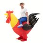 A Set Of Big Red Rooster Inflatable Costumes For Performance Outdoor Team Building Activities Game Costumes And Three-dimensional Inflatable Costumes Christmas Halloween Gift