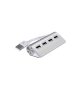 MicroWorld 4 Port USB2.0 Hub Silver