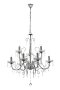 Bright Star Lighting 9 Light Polished Chrome Chandelier With Prism Crystals
