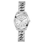Guess Ladies Silver Tone Analog Watch