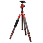 Pro.j Professional Carbon Travel Tripod CAPACITY-8KG RED-45834RD