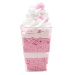 Clear Square Dessert Tub & Lid 150ML