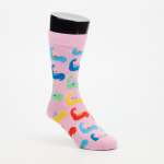 Happy Socks Uzoba Strong Sock - Pink - Pink 36-40