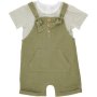 Made 4 Baby Unisex 2 Piece Dungaree With Bodyvest 3-6M