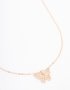 Goldair Gold Plated Cubic Zirconia Butterfly & Pearlised Butterfly Necklaces 2 Pack