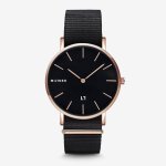Hallfield Black Fabric Womens Watch