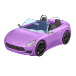 Barbie Doll And Purple Convertible Car