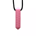 Sensory Chewable Necklace Crystal - Pink