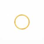 Smooth Hinged Hoop Gold Plated 8MM