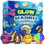 Kids Sea Shell Art & Craft Kit Glow-in-the-dark Paint Creative Painting Set