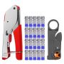 Coax Cable Stripper & Compression Tool Kit