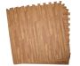 4 Piece Eva Gym/studio Floor Mat - Wooden Look
