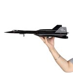 Mahfisj 1 72 Scale SR71 Model - 17.9 Inch Length - Metal Military Aircraft Replica - Premium Gift And Collectible