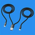 1PC Two-in-one Data Charging Cable Type-c+type-c 1.2M Nylon Braided Cable Multi-interface 66W Fast Charging Cable Suitable For U
