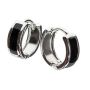 Fashionable Hip Hop Style Earrings For Men - Black