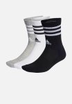 Adidas Performance 3-STRIPES Cushioned Crew Socks 3 Pairs - Mid Grey