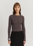 Organically Grown Cotton Blend Crop Rib Knit