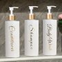 3 Pcs/Set 500ml Refillable Shampoo Conditioner Body Wash Dispenser Bottles With Pump Bathroom Lotion Dispenser Container