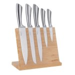 6-PIECE Knife Set With Bamboo Stand Stainless Steel ER1486