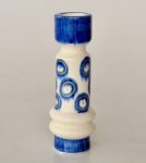 White & Blue Circle Design Candle Stick – 25X8CM