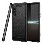 Sony Xperia 5 Iv Slim Carbon Fibre Texture Case Black